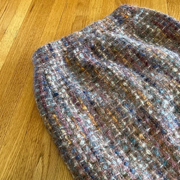 Vintage multicoloured mohair pencil skirt - Picture 3 of 6